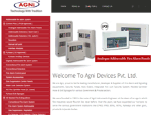 Tablet Screenshot of agnidevices.com